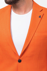 Tyler Slim Fit Orange Blazer