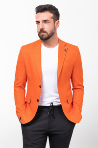 Tyler Slim Fit Orange Blazer