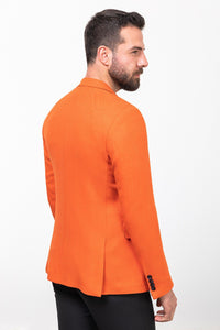 Tyler Slim Fit Orange Blazer