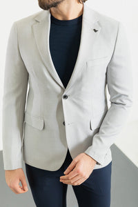 Tyler Slim Fit Light Grey Blazer