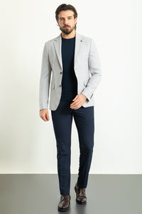 Tyler Slim Fit Light Grey Blazer