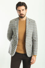 Load image into Gallery viewer, Tyler Slim Fit Grey Yellow Blazer
