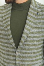 Load image into Gallery viewer, Tyler Slim Fit Green Patterned Blazer
