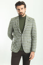 Load image into Gallery viewer, Tyler Slim Fit Green Patterned Blazer
