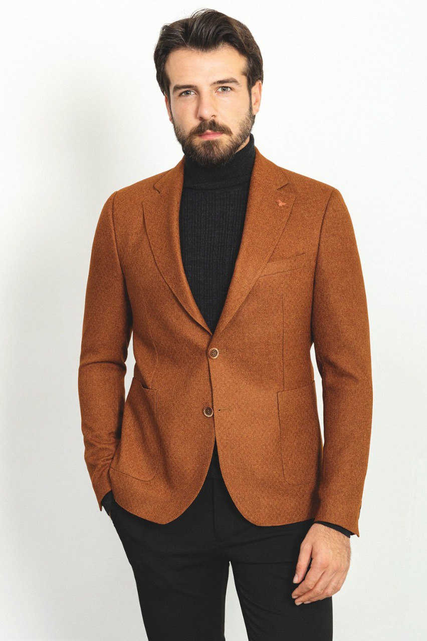 Tyler Slim Fit Hazelnut Blazer