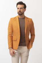 Load image into Gallery viewer, Tyler Slim Fit Mustard Blazer
