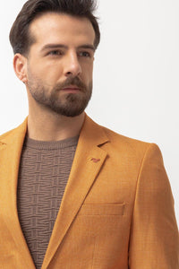 Tyler Slim Fit Mustard Blazer