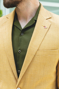 Tyler Slim Fit Yellow Blazer