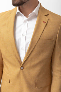 Tyler Slim Fit Yellow Blazer