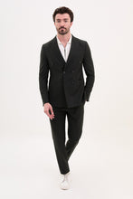 Load image into Gallery viewer, Tyler Slim Fit Black Double Breasted Blazer
