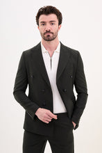 Load image into Gallery viewer, Tyler Slim Fit Black Double Breasted Blazer
