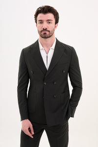 Tyler Slim Fit Black Double Breasted Blazer