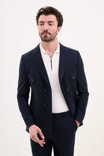 Load image into Gallery viewer, Tyler Slim Fit Navy Double Breasted Blazer
