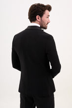 Load image into Gallery viewer, Tyler Slim Fit Black Wedding Tux/Suit
