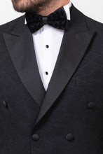 Load image into Gallery viewer, Tyler Slim Fit Black Vested Party Tuxedo
