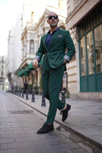 Load image into Gallery viewer, Tyler Slim Fit Special Designed Green Suit with Pleated Pants
