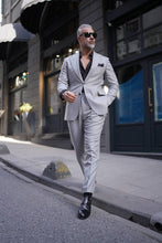 Load image into Gallery viewer, Tyler Slim Fit Special Designed Grey Suit with Pleated Pants
