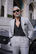 Load image into Gallery viewer, Tyler Slim Fit Special Designed Grey Suit with Pleated Pants
