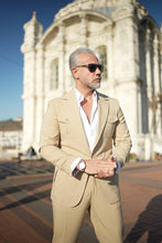 Load image into Gallery viewer, Tyler Slim Fit Special Designed Beige Suit
