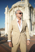 Load image into Gallery viewer, Tyler Slim Fit Special Designed Beige Suit
