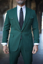 Load image into Gallery viewer, Tyler Slim Fit Special Designed Emerald Suit
