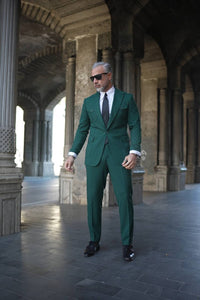 Tyler Slim Fit Special Designed Emerald Suit