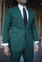 Load image into Gallery viewer, Tyler Slim Fit Special Designed Emerald Suit
