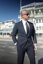 Load image into Gallery viewer, Tyler Slim Fit Special Designed Navy Suit
