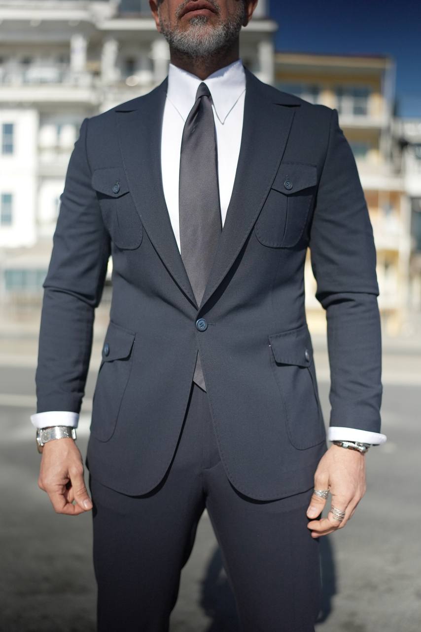 Tyler Slim Fit Special Designed Navy Suit