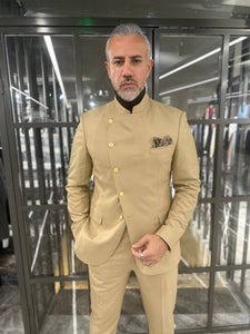 Tyler Slim Fit Special Designed Beige  Suit