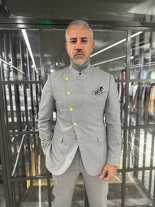 Tyler Slim Fit Special Designed Grey  Suit