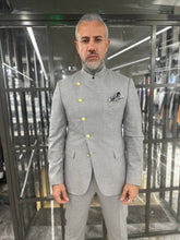 Load image into Gallery viewer, Tyler Slim Fit Special Designed Grey  Suit
