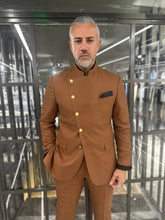 Load image into Gallery viewer, Tyler Slim Fit Special Designed Brown Suit
