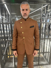 Load image into Gallery viewer, Tyler Slim Fit Special Designed Brown Suit
