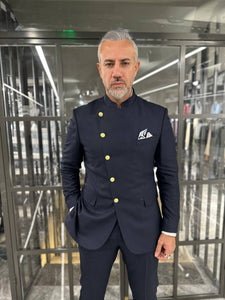 Tyler Slim Fit Special Designed Navy Blue Suit