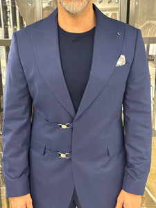 Tyler Slim Fit Special Designed Navy Blue Suit