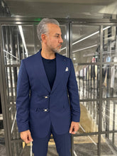 Load image into Gallery viewer, Tyler Slim Fit Special Designed Navy Blue Suit
