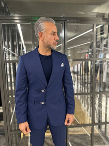 Tyler Slim Fit Special Designed Navy Blue Suit