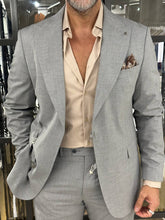 Load image into Gallery viewer, Tyler Slim Fit Special Designed Gray Suit
