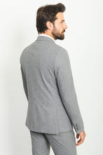 Load image into Gallery viewer, Liam Slim Fit Grey Double Breasted Vested Suit
