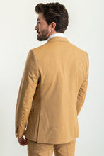 Load image into Gallery viewer, Liam Slim Fit Mustard Colored Vested Suit
