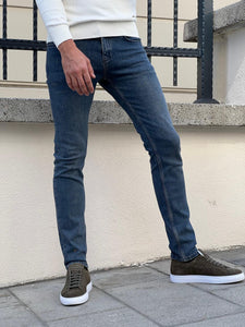 Naze Slim Fit High Khaki Jeans