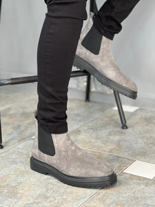 Shelton Grey Eva Sole Genuine Leather Chelsea Boots