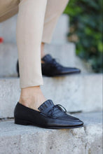 Load image into Gallery viewer, Luke Double Buckle Black Detailed Loafer
