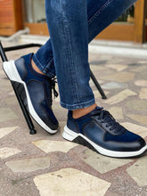Load image into Gallery viewer, Mont Eva Sole Special Design Dark Blue Sneakers
