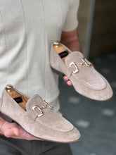 Load image into Gallery viewer, Morrison Special Designed Suede Beige Leather Loafers
