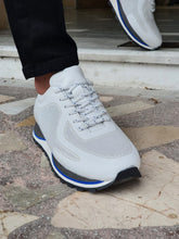 Load image into Gallery viewer, Vince Sardinelli Lace up Calf Leather White Sneakers
