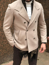 Load image into Gallery viewer, New Look Double Breasted Beige Coat
