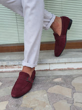 Load image into Gallery viewer, Chase Sardinelli Neolite Claret Red Suede Leather Shoes

