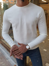 Load image into Gallery viewer, Blake SLim Fit White Sweater
